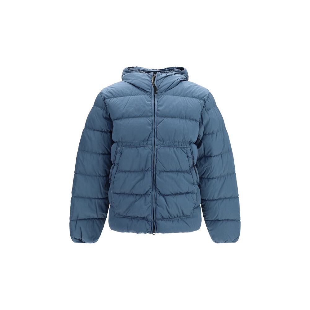 C.P. Company Blue Polyamide Full-Length Jacket