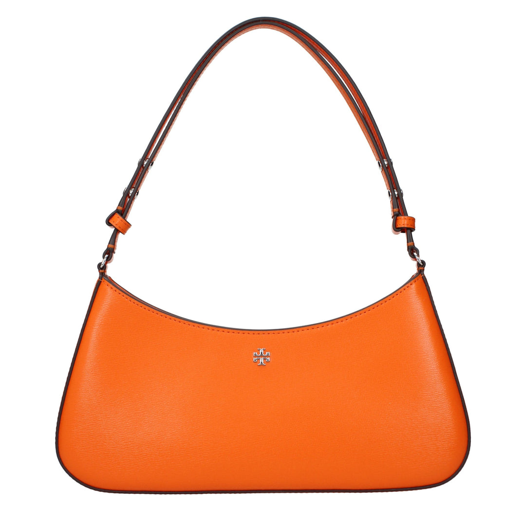 Tory Burch Orange Leather Shoulder Bag