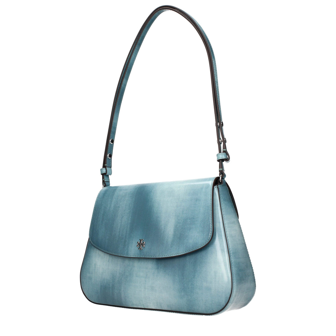 Tory Burch Blue Leather Shoulder Bag
