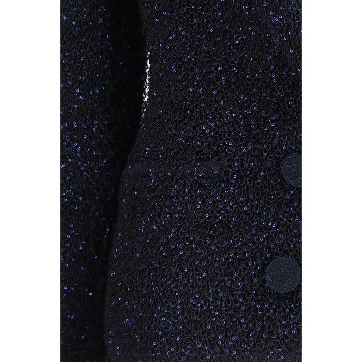 Giorgio Armani Blue Polyamide Blazer