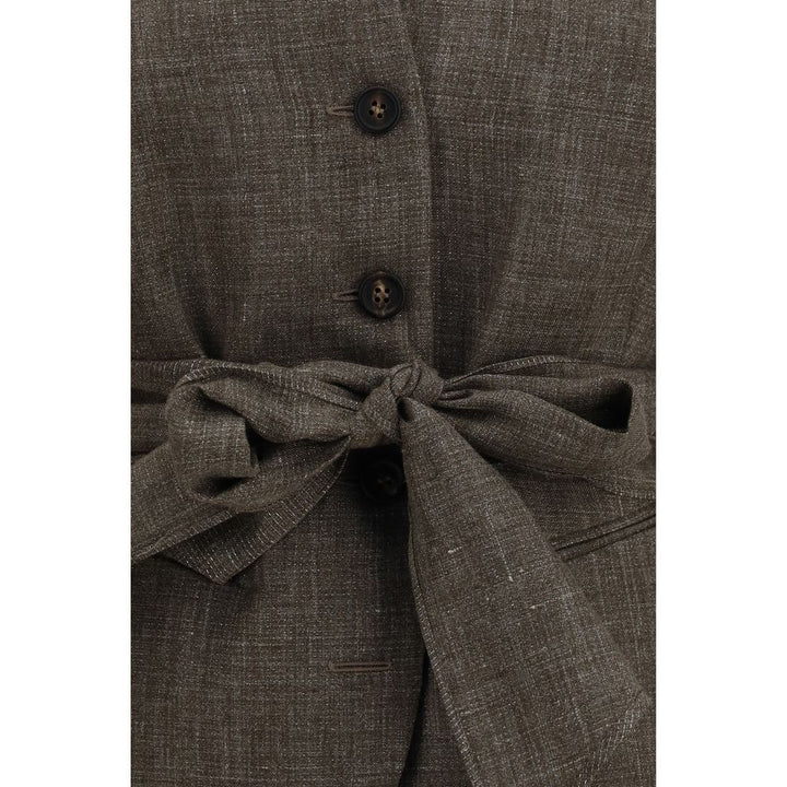 Brunello Cucinelli Brown Linen Blazer