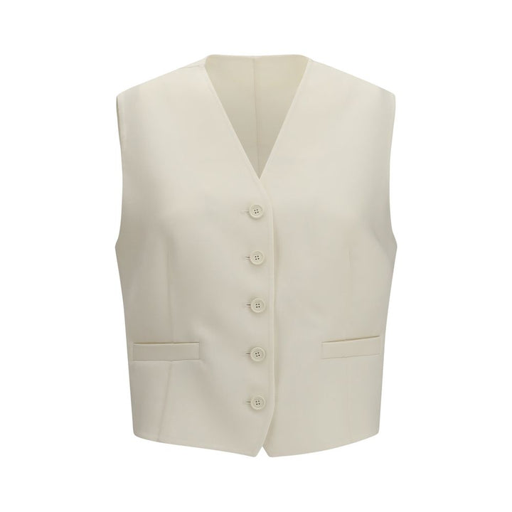 Fendi Beige Wool Oves Aries Waistcoat