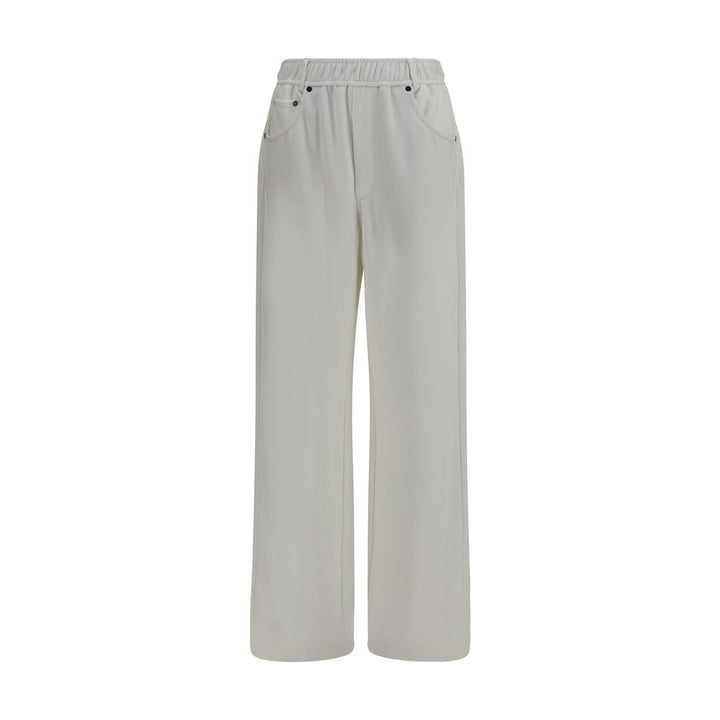 Brunello Cucinelli White Cotton Athletic Pants