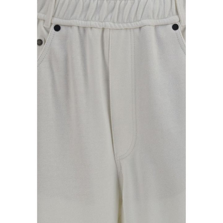 Brunello Cucinelli White Cotton Athletic Pants