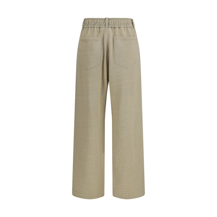 Brunello Cucinelli Beige Cotton Casual Pants