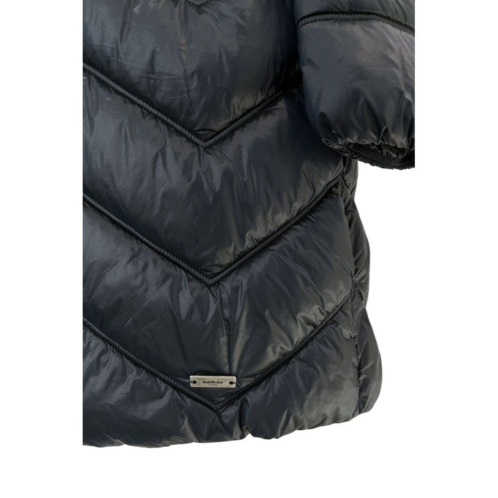 Baldinini Trend Blue Nylon Women Jacket