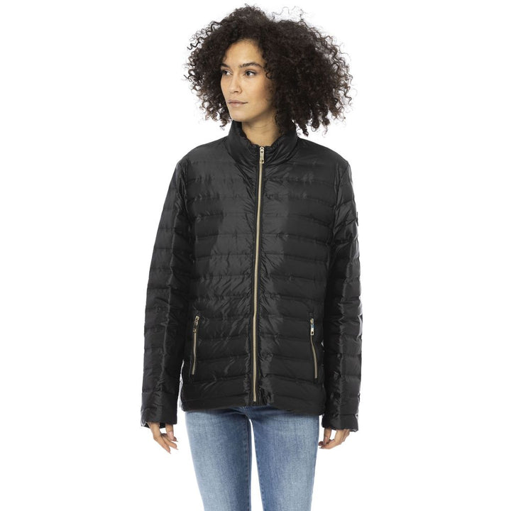 Baldinini Trend Black PU Women Jacket