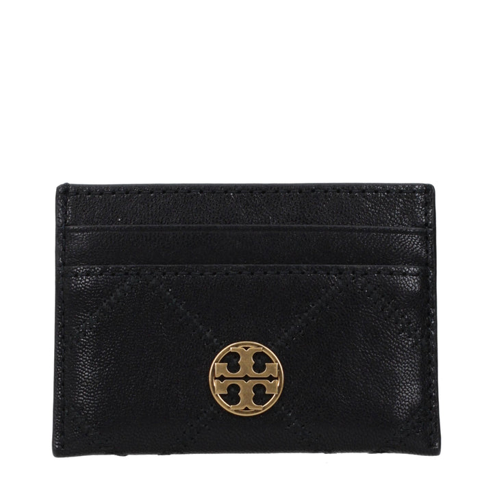 Tory Burch Black Leather Cardholder