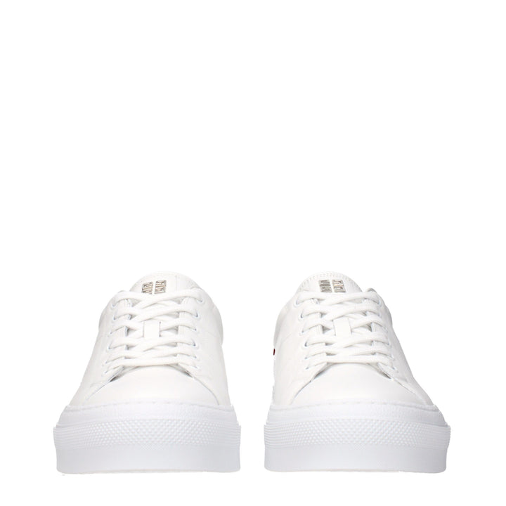 Givenchy White Leather Low Top Sneakers