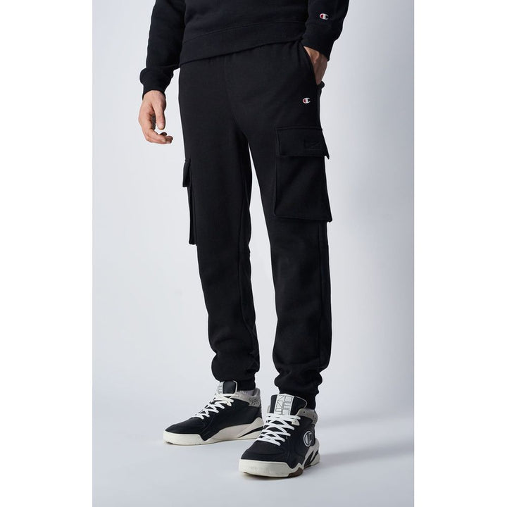 Champion Black Cotton Joggers (Workout Pants)
