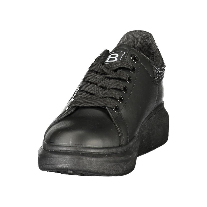 Laura Biagiotti Black Polyurethane Women's Sneaker