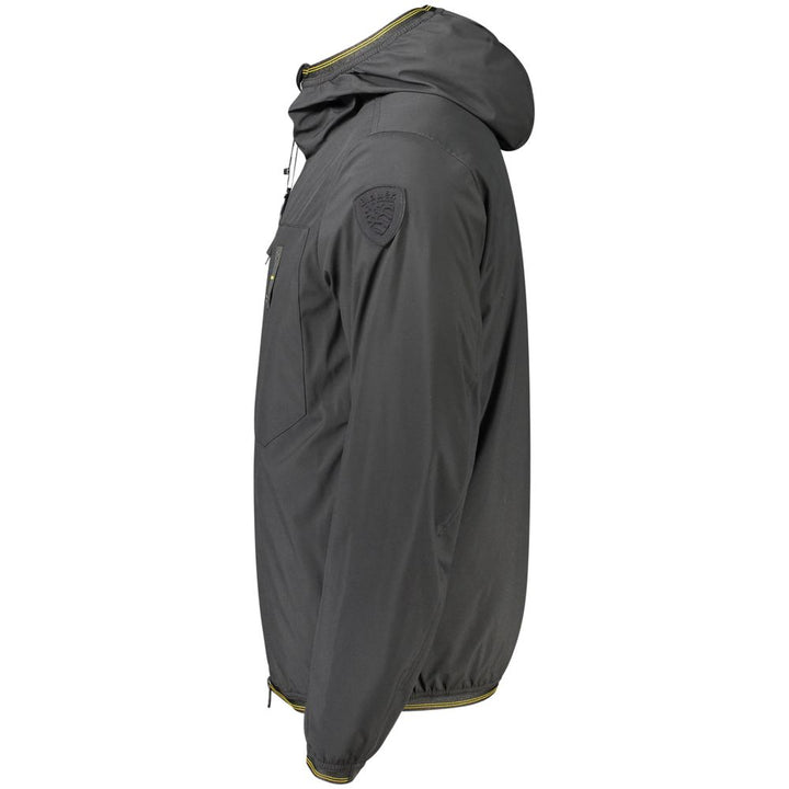 Blauer Black Polyester Men's Jacket