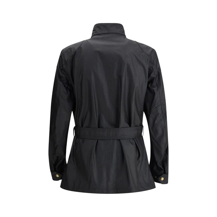 Belstaff Black Cotton Full-Length Jacket