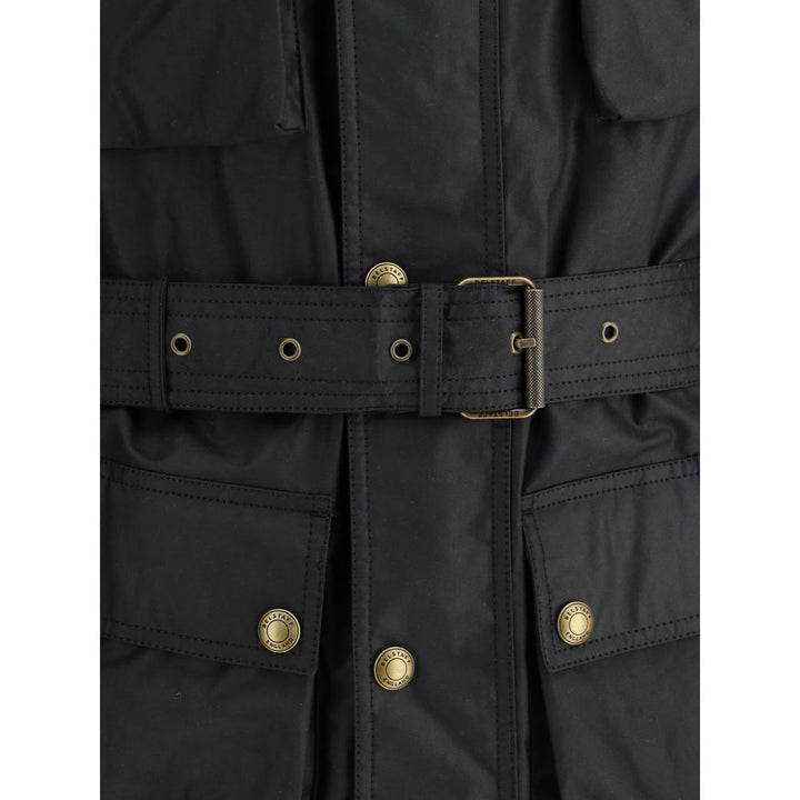 Belstaff Black Cotton Full-Length Jacket