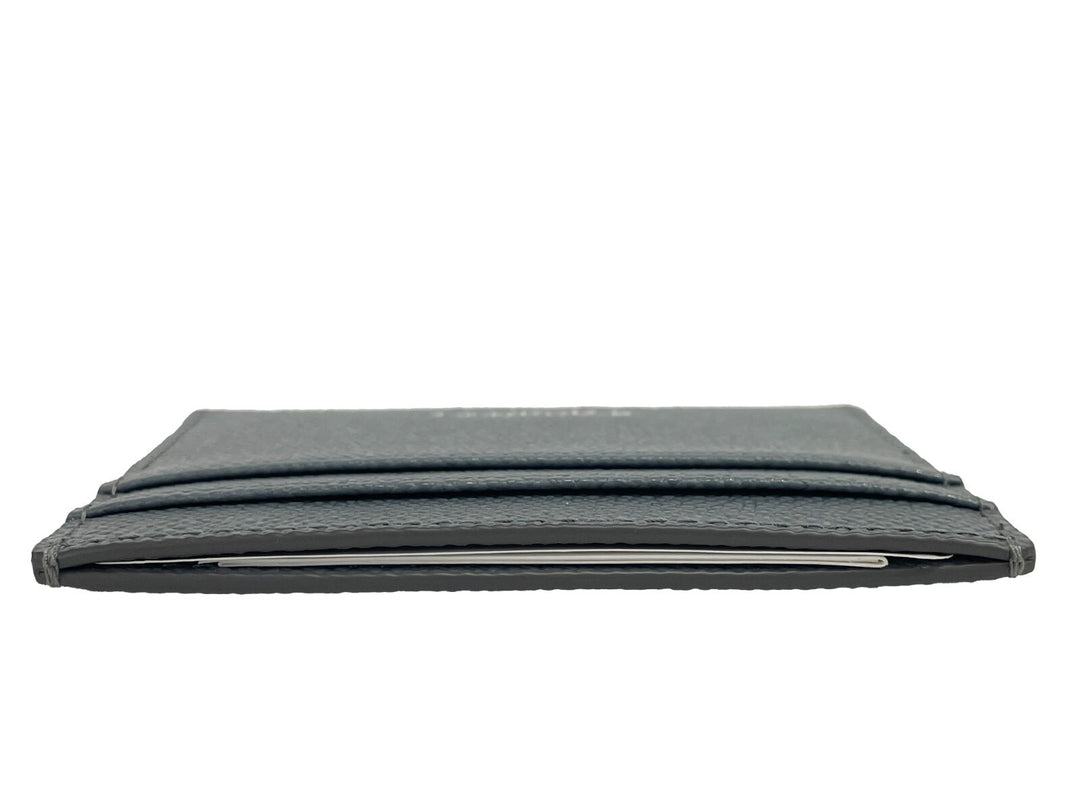 Burberry Sandon Business Small Grey Grained Leather Card Case Wallet