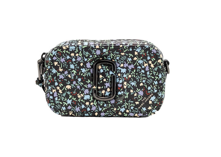 Marc Jacobs The Mini Floral Snapshot Printed Leather Crossbody Bag Purse