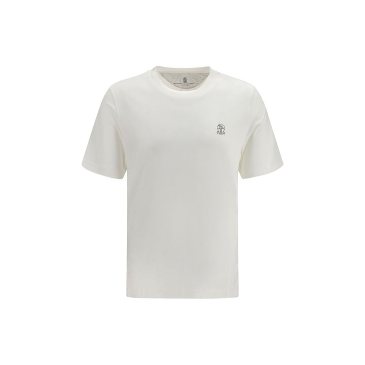 Brunello Cucinelli White Cotton T-Shirt