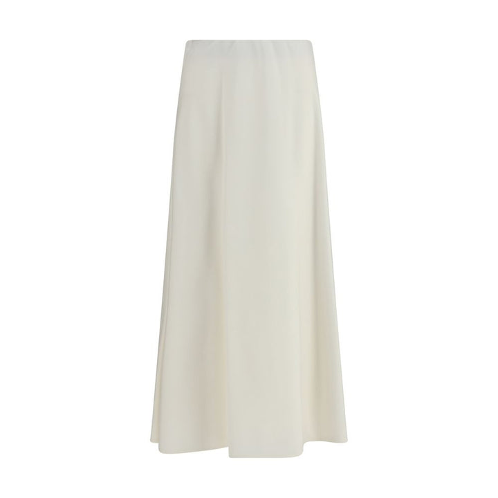 Brunello Cucinelli Beige Wool Oves Aries Midi Skirt