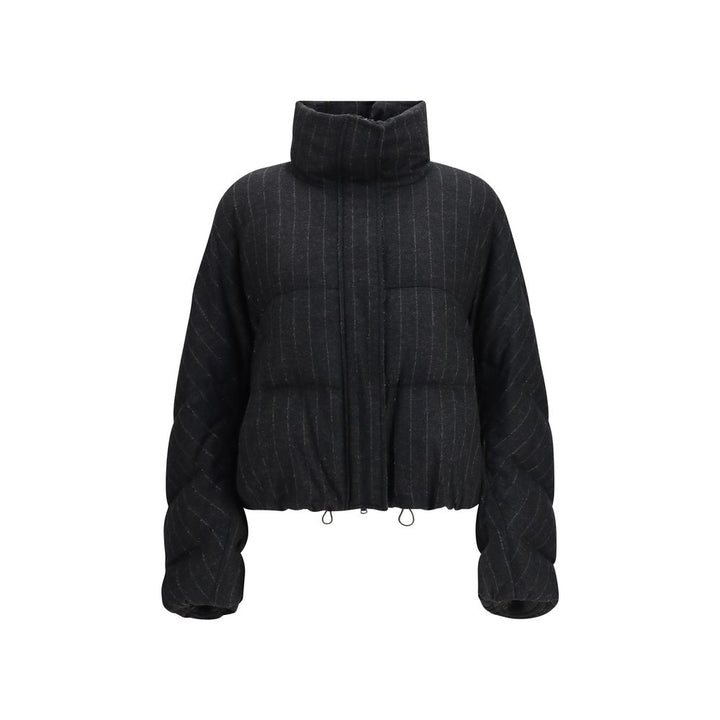Brunello Cucinelli Gray Wool Oves Aries Full-Length Jacket