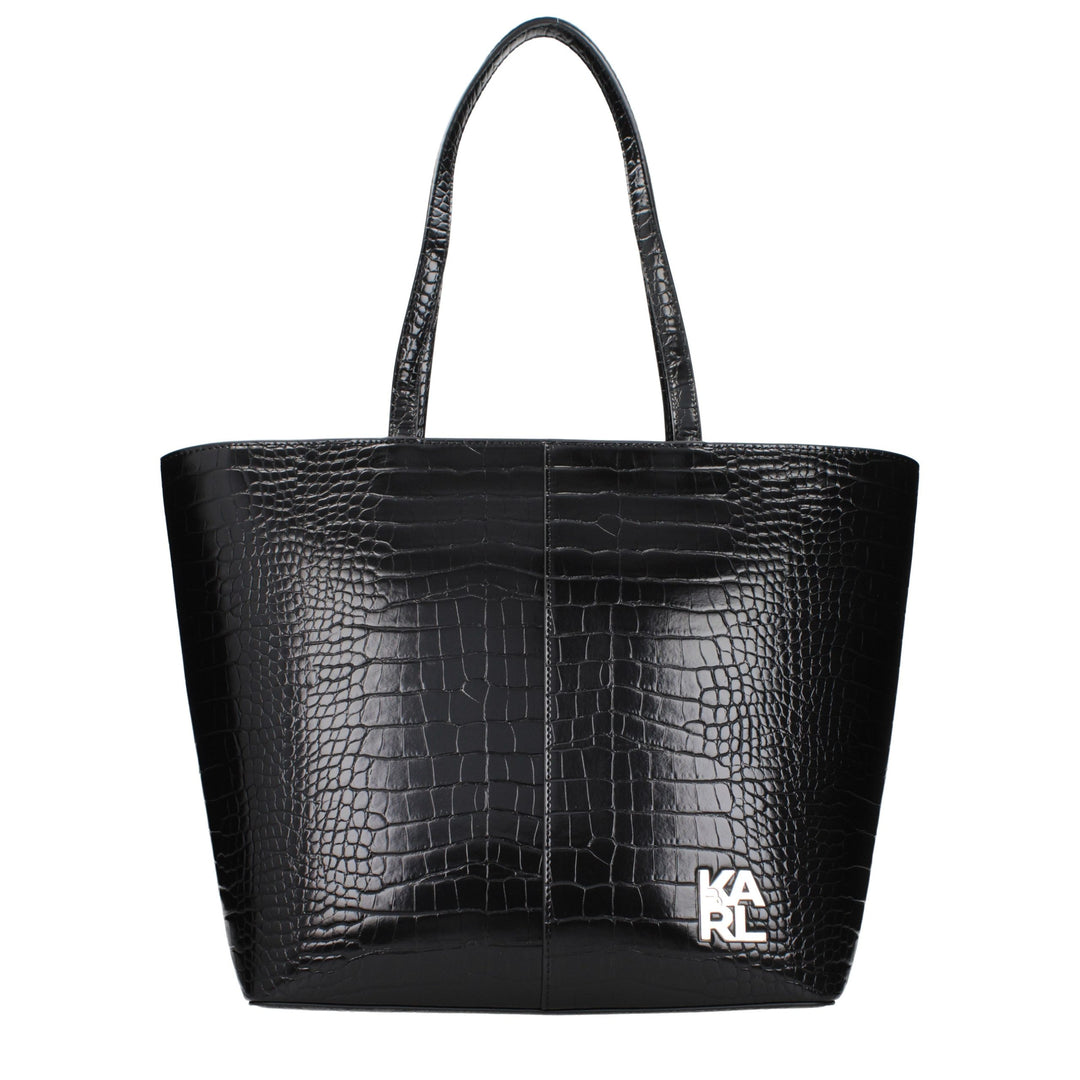 Karl Lagerfeld Black Polyethylene Shoulder Bag