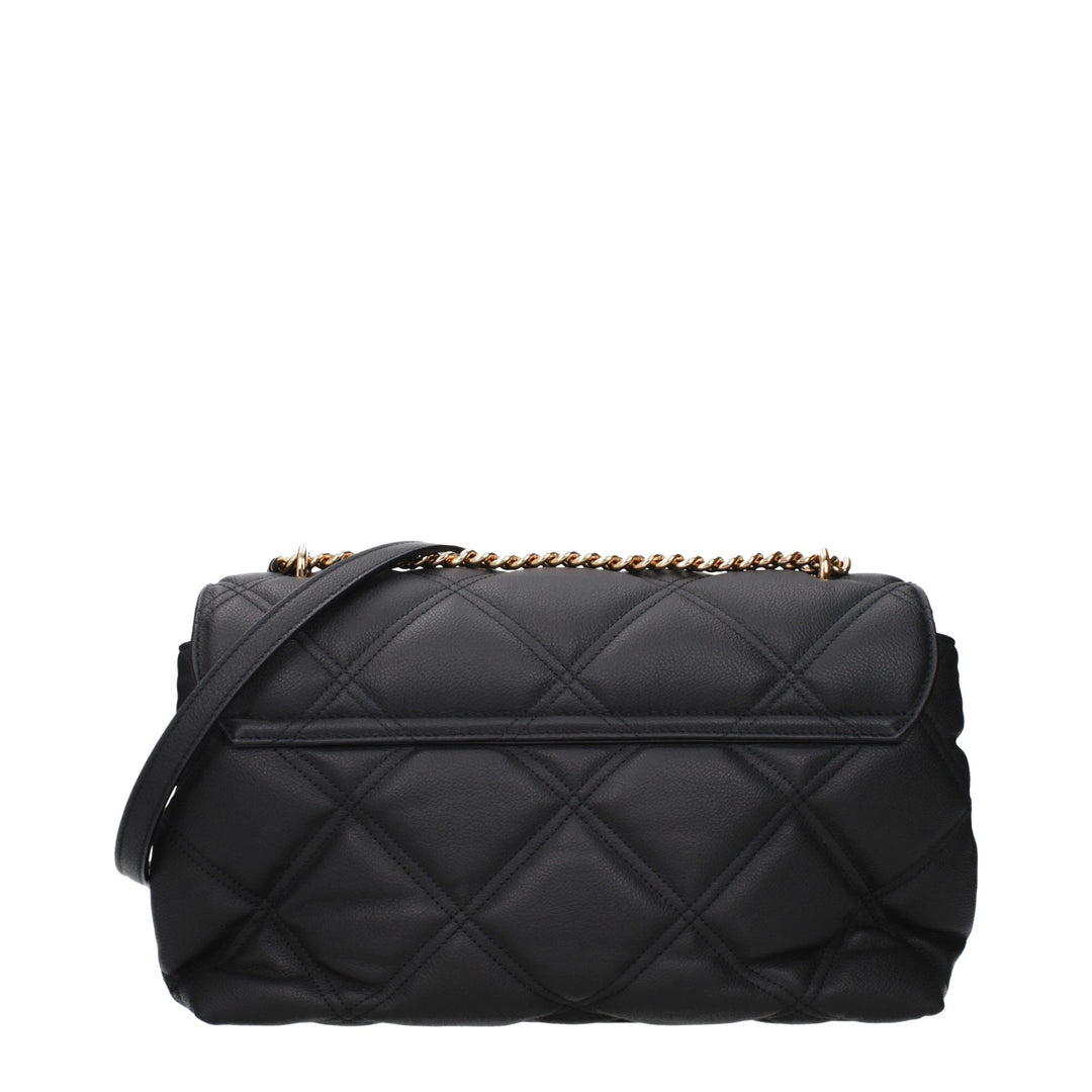Versace Black Leather Crossbody Bag