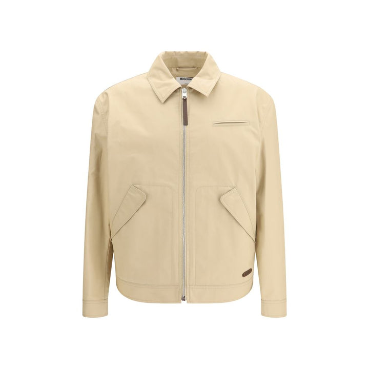 Moschino Beige Cotton Full-Length Jacket