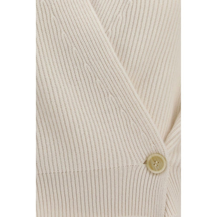 Brunello Cucinelli Beige Cashmere Cardigan