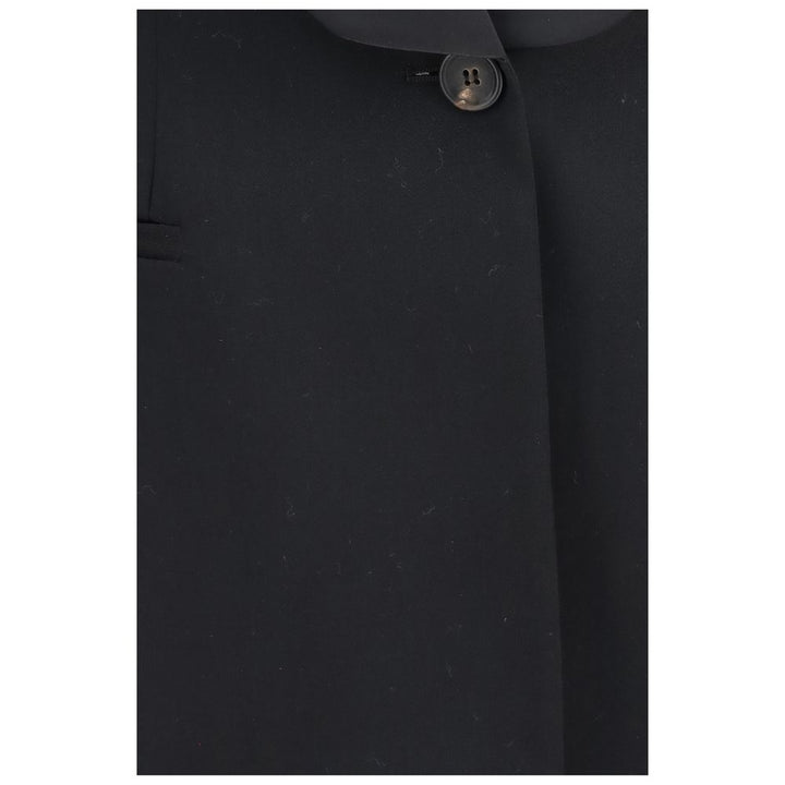 Brunello Cucinelli Black Wool Oves Aries Full-Length Jacket