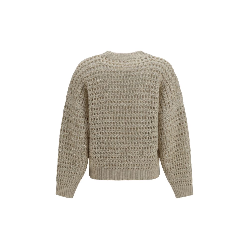 Brunello Cucinelli Beige Wool Oves Aries Sweatshirt