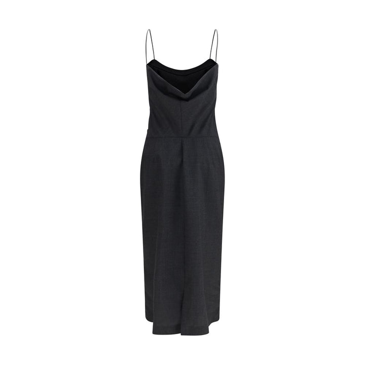 Calvin Klein Gray Wool Oves Aries Cocktail Dress