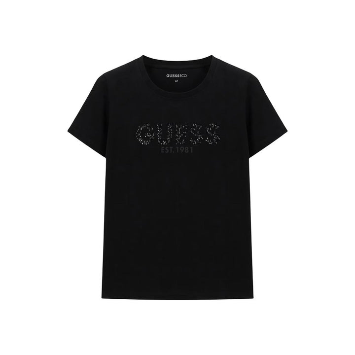 Guess Black Cotton T-Shirt