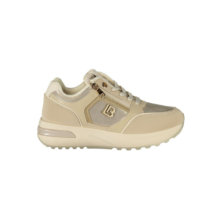 Laura Biagiotti Beige Polyurethane Womens Sneaker