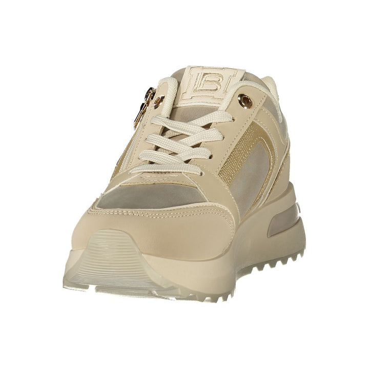Laura Biagiotti Beige Polyurethane Womens Sneaker