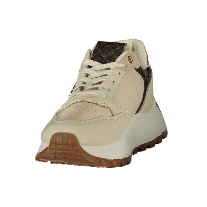 Laura Biagiotti Beige Polyurethane Womens Sneaker