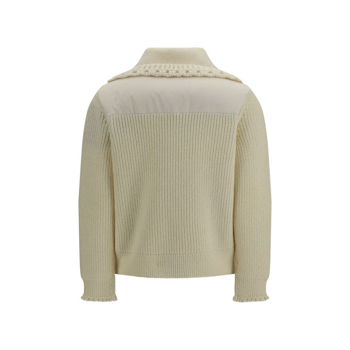 Moncler Grenoble Beige Wool Oves Aries Cardigan