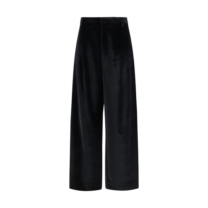 Darkpark Black Viscose Casual Pants