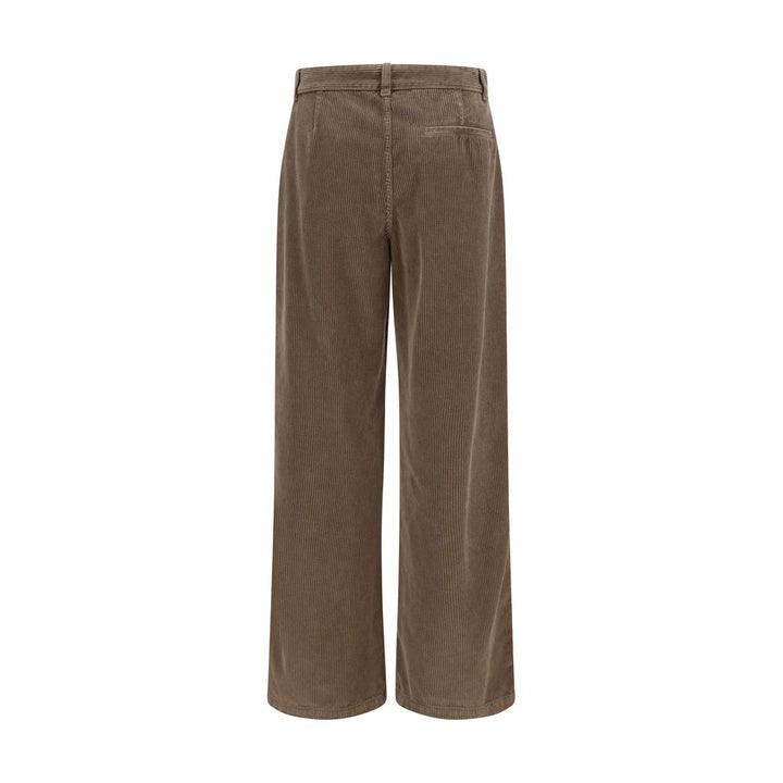 The Row Brown Cotton Casual Pants