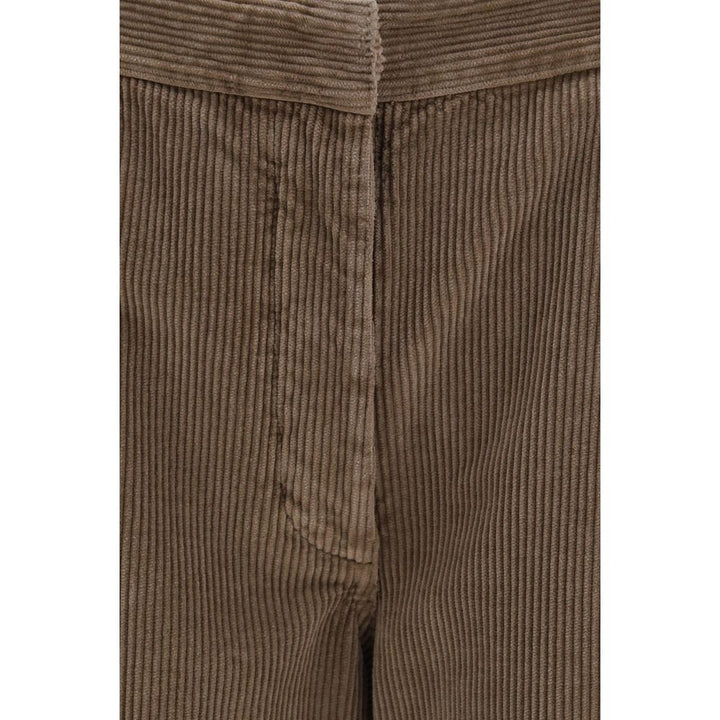 The Row Brown Cotton Casual Pants