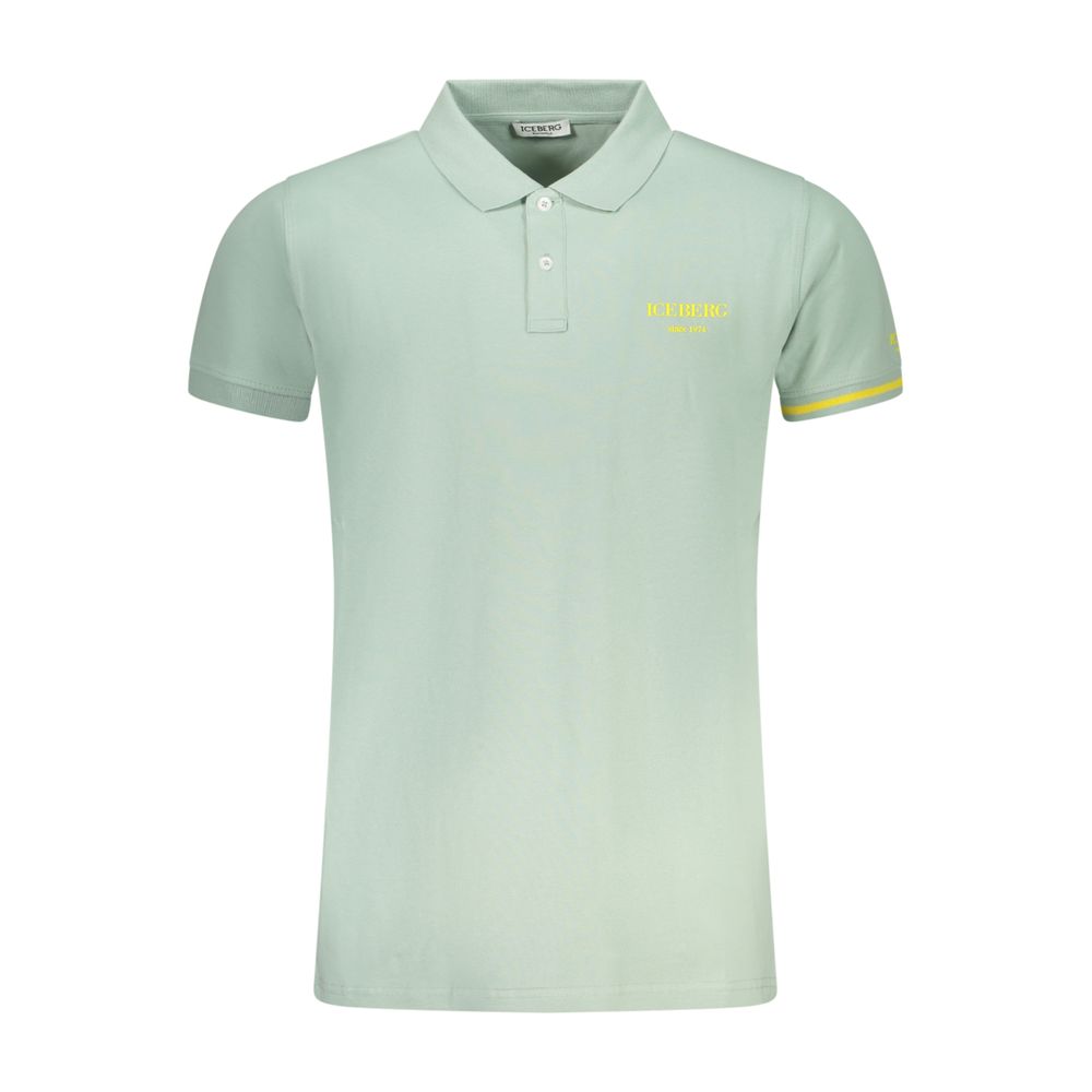 Iceberg Verde Cotton Men Polo Shirt