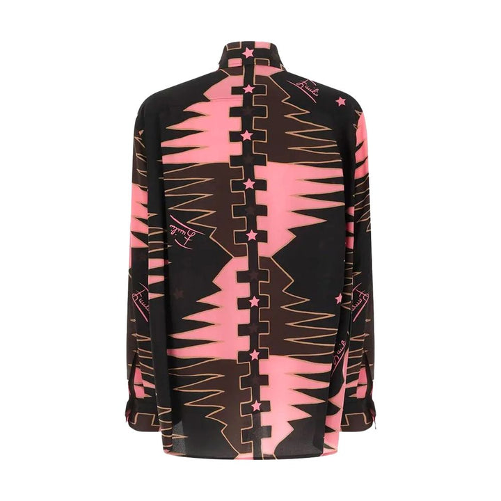 Emilio Pucci Multicolor Silk Pattern Shirt