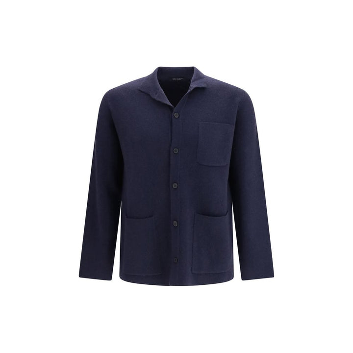 Aragona Cashmere Blue Cashmere Cardigan