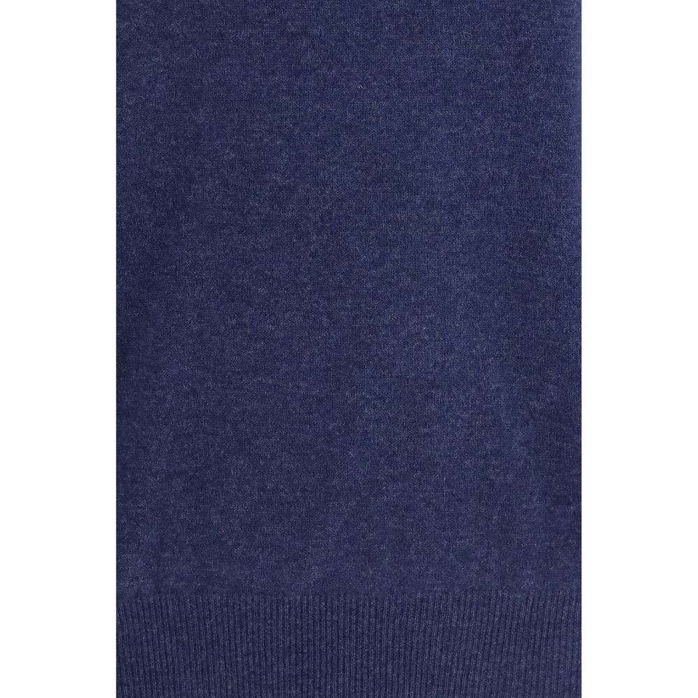 Aragona Cashmere Blue Cashmere Turtleneck