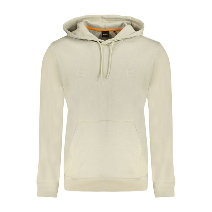 Hugo Boss Beige Cotton Men Sweatshirt