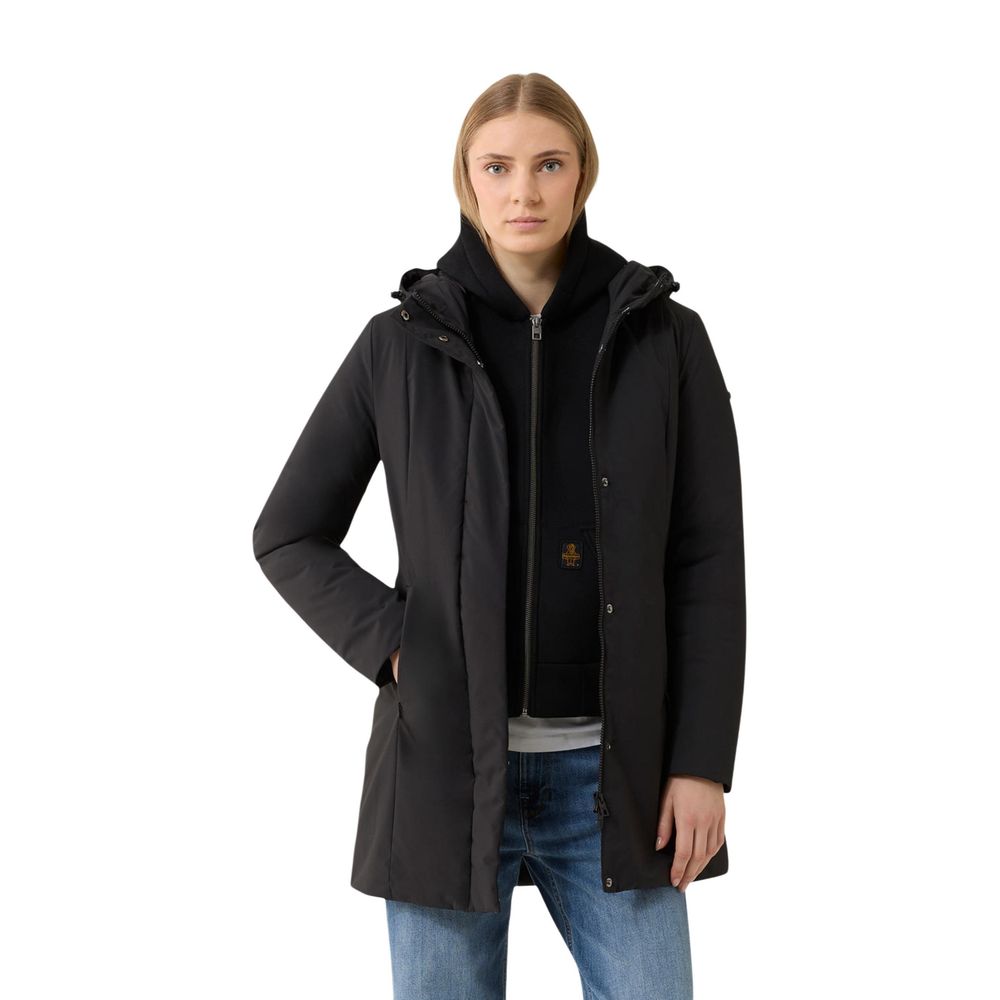 Refrigiwear Black Polyester Full-Length Jacket