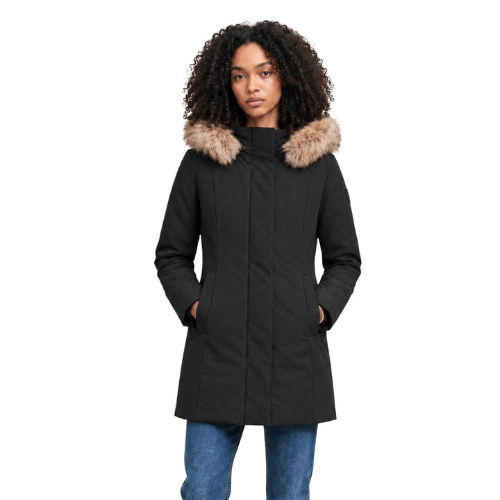 Refrigiwear Black Polyester Full-Length Jacket