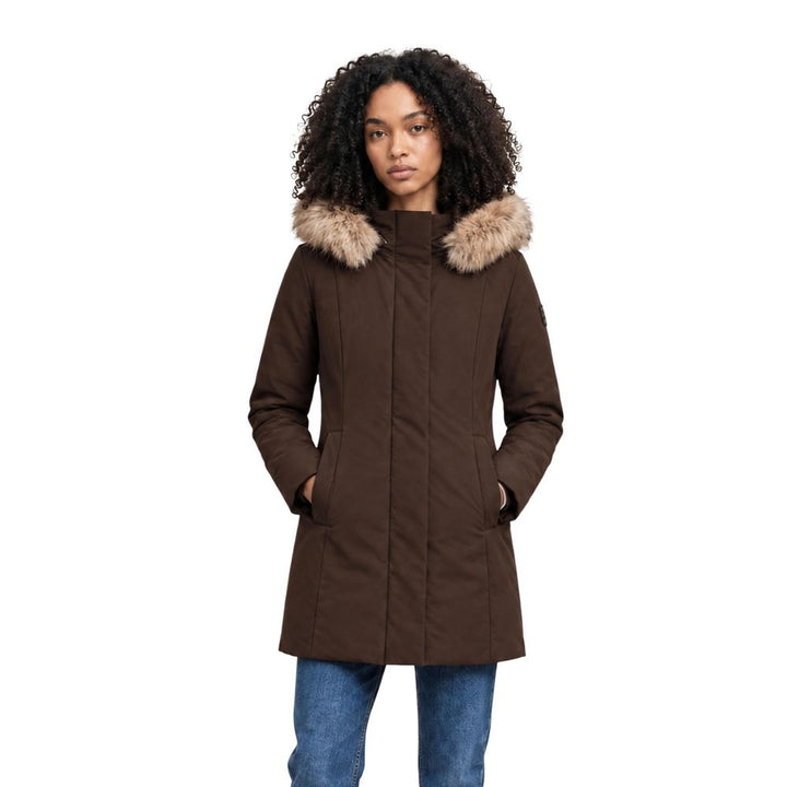 Refrigiwear Brown Polyester Full-Length Jacket