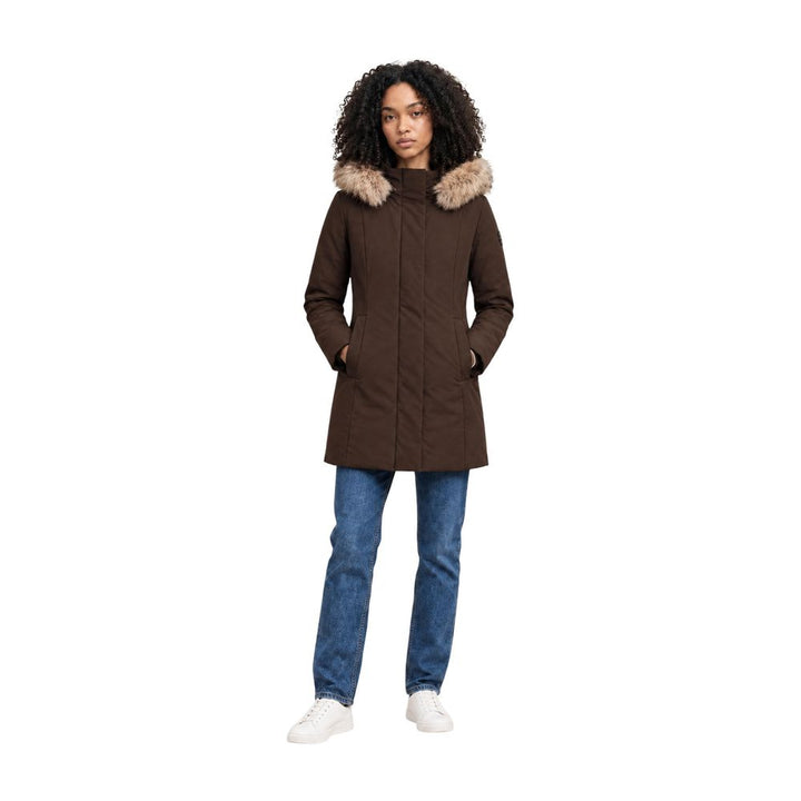 Refrigiwear Brown Polyester Full-Length Jacket