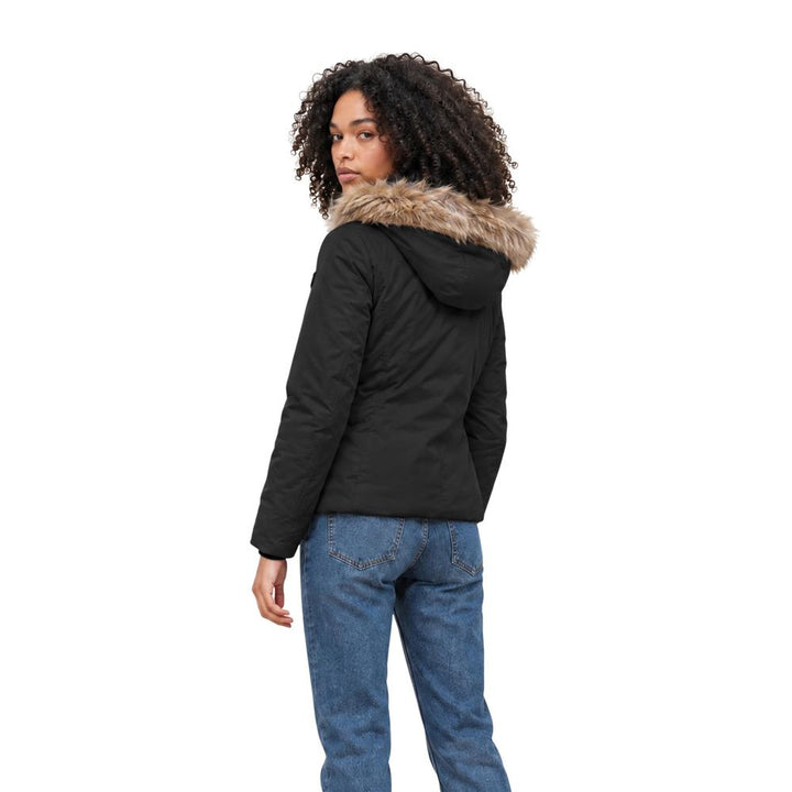 Refrigiwear Black Polyester Full-Length Jacket
