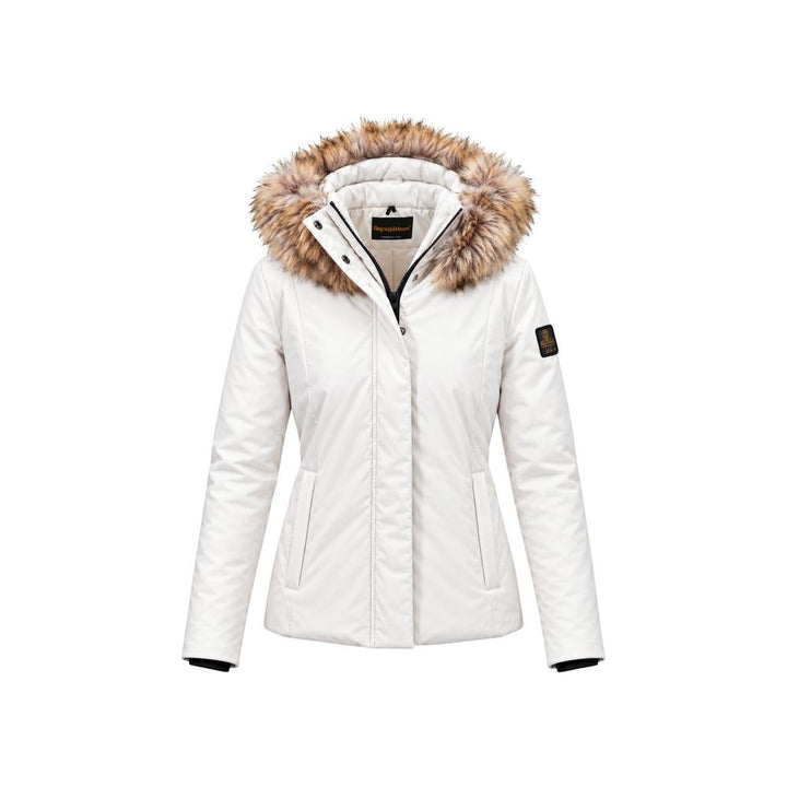 Refrigiwear Cream Polyester Full-Length Jacket