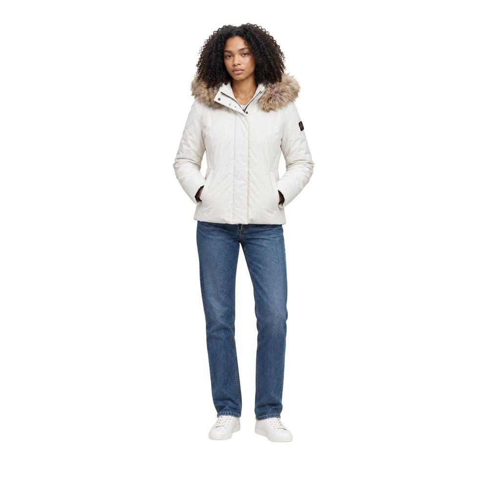 Refrigiwear Cream Polyester Full-Length Jacket